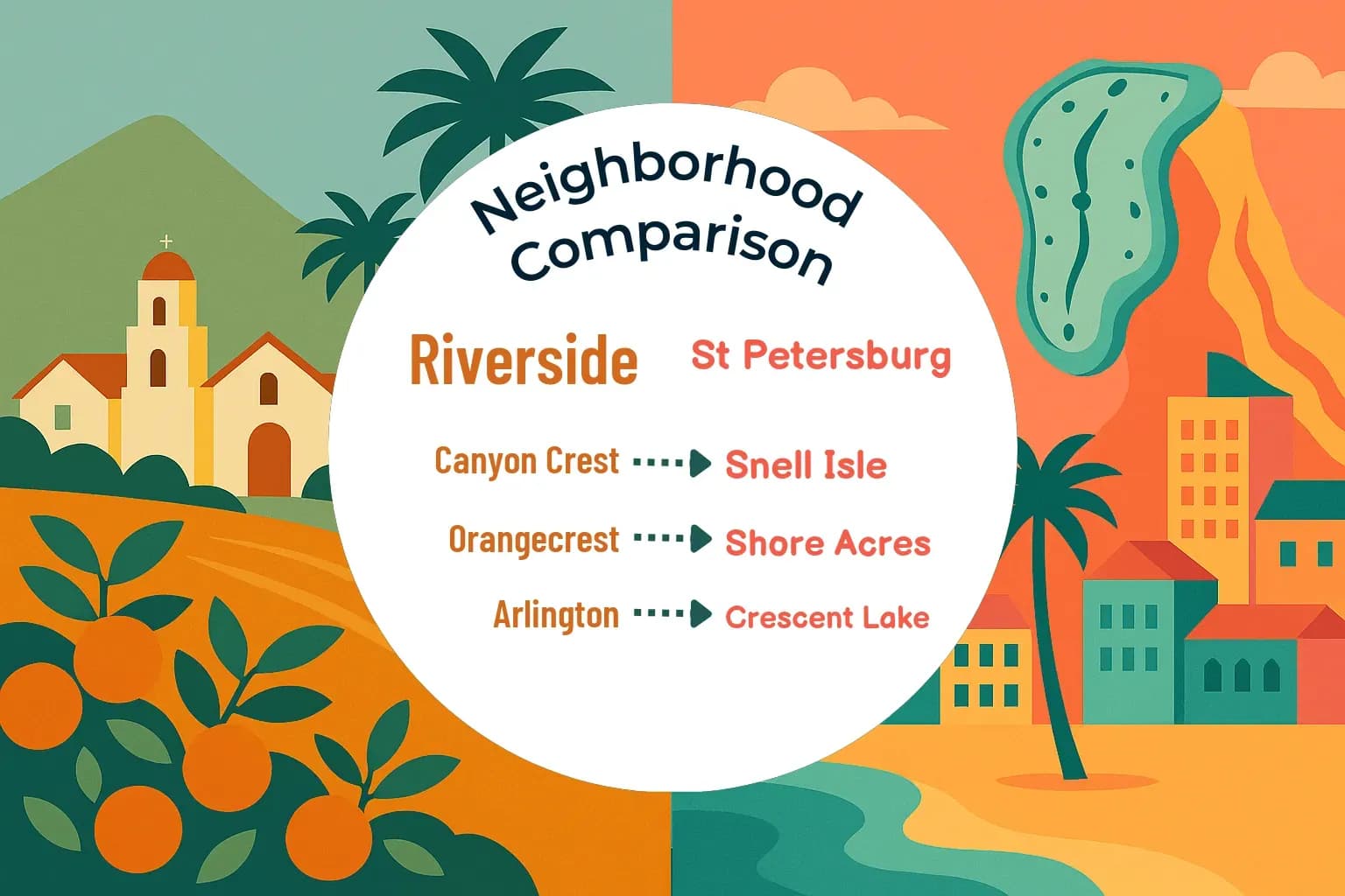Riverside vs St. Petersburg Neighborhood Comparison