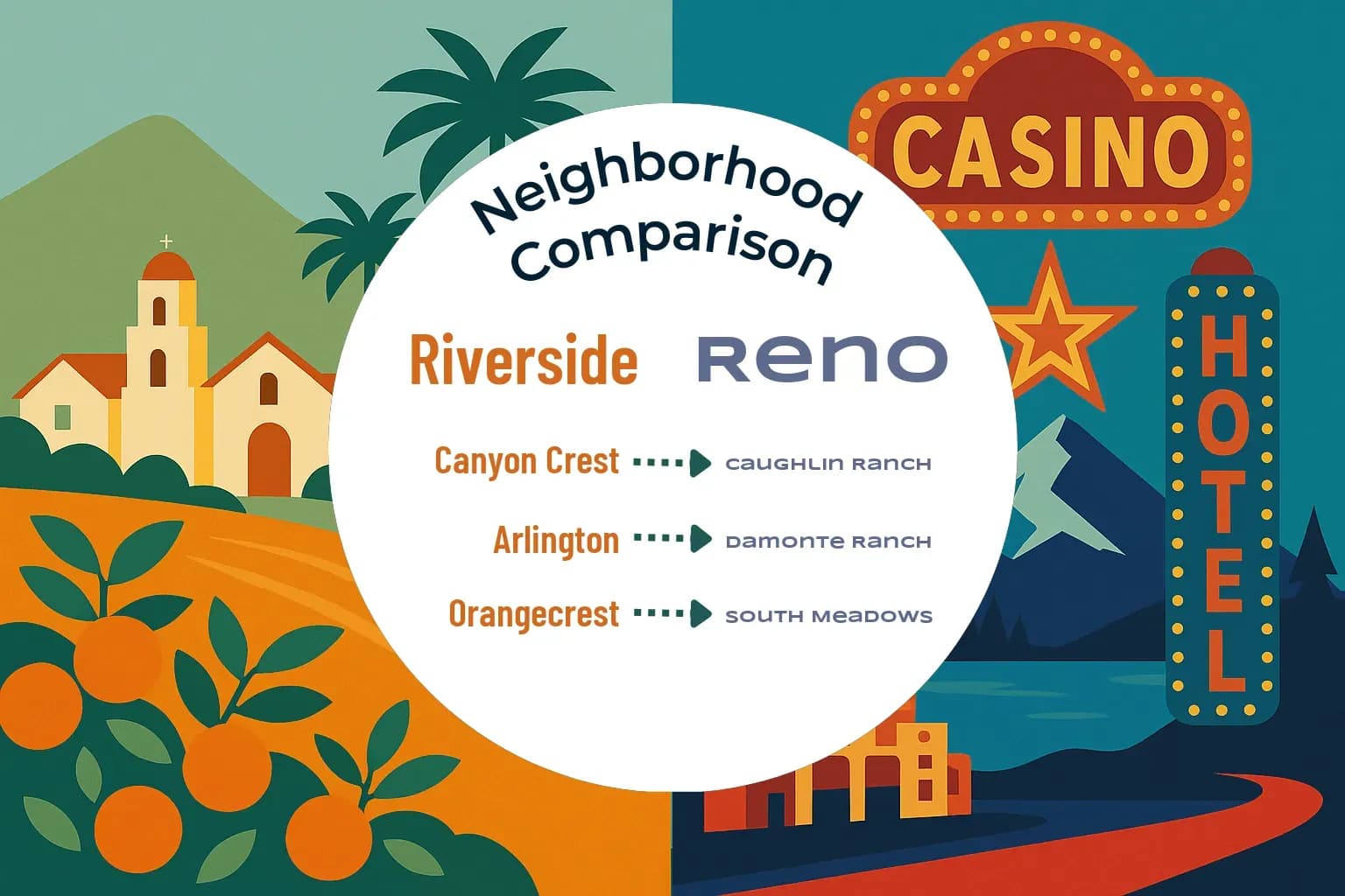 Riverside vs Reno Neighborhood Comparison