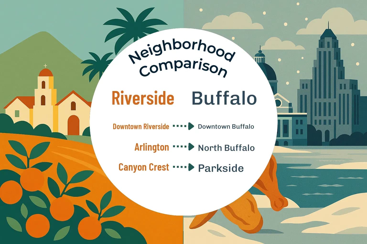 Riverside vs Buffalo Neighborhood Comparison