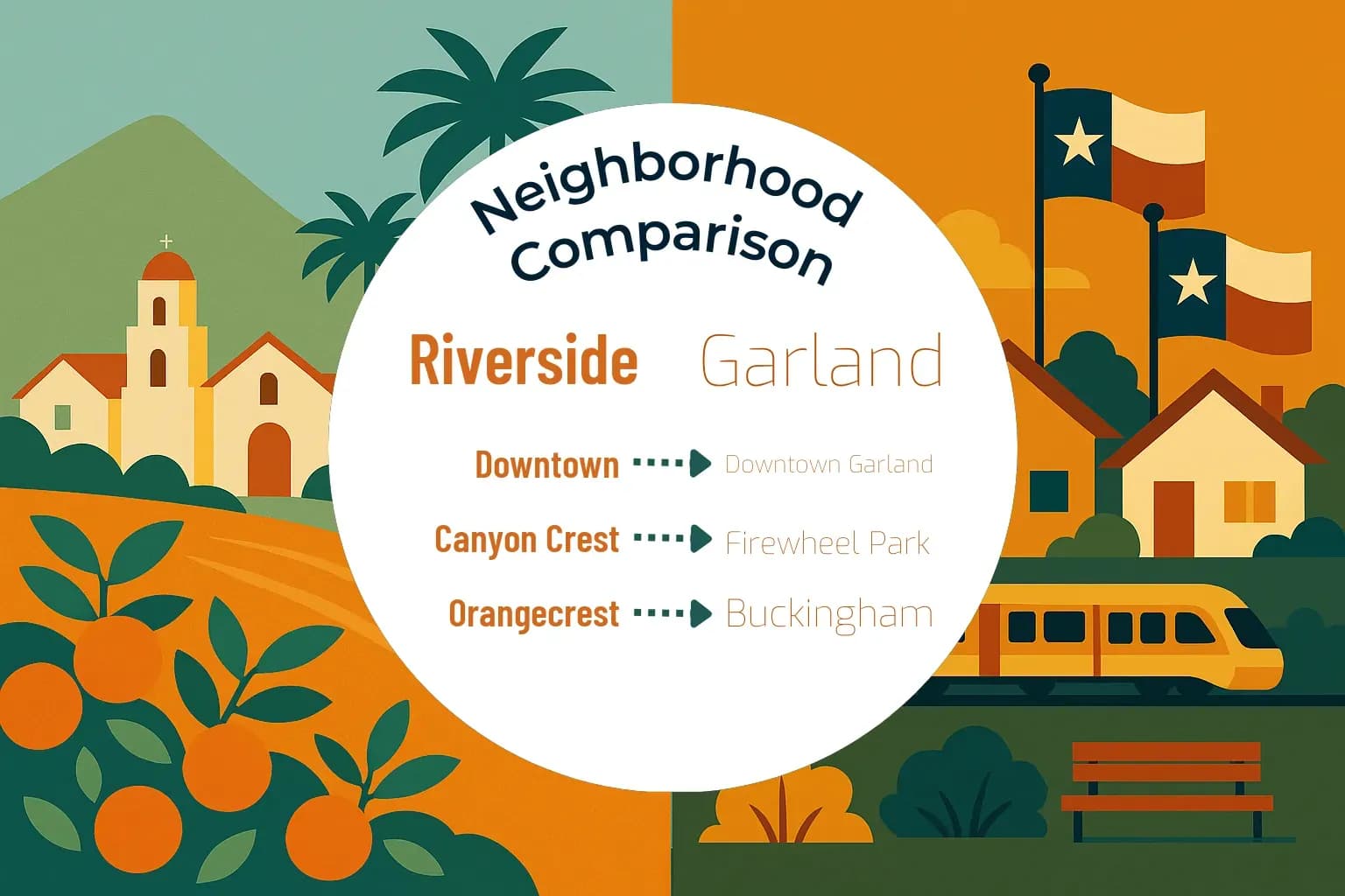 Riverside vs Garland Neighborhood Comparison