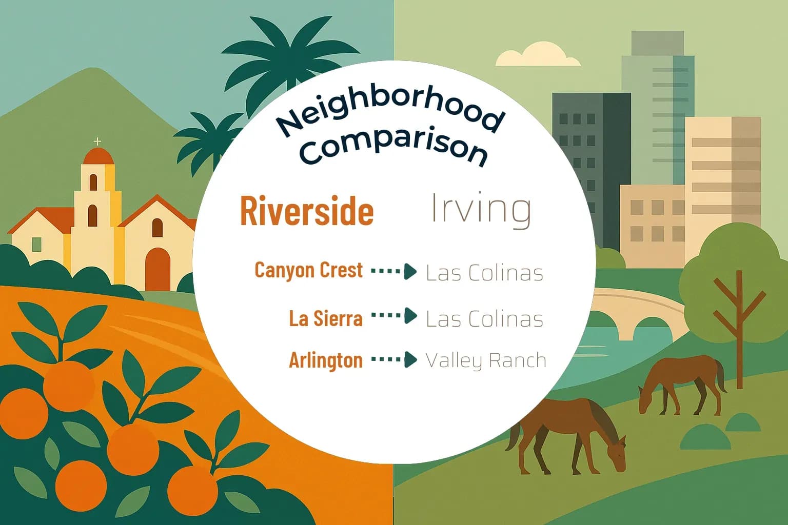 Riverside vs Irving Neighborhood Comparison