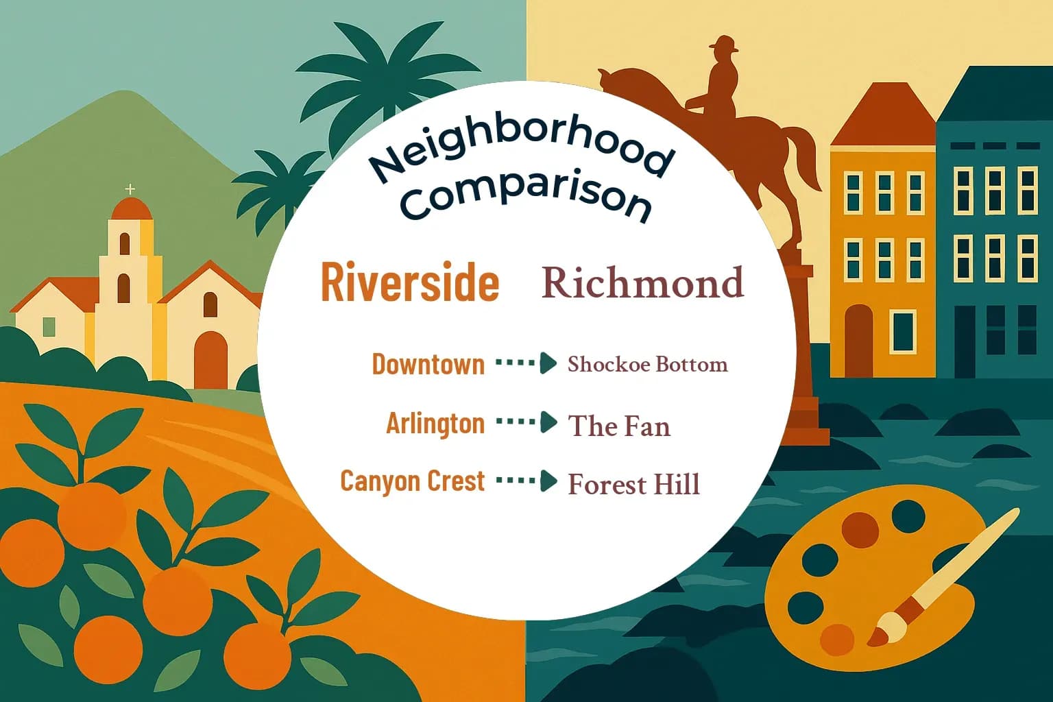 Riverside vs Richmond Neighborhood Comparison