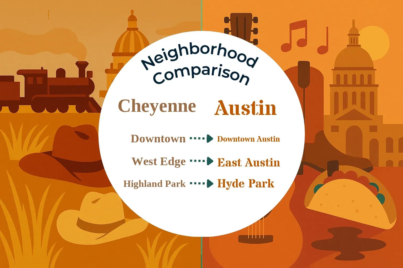 Cheyenne vs Austin Neighborhood Comparison