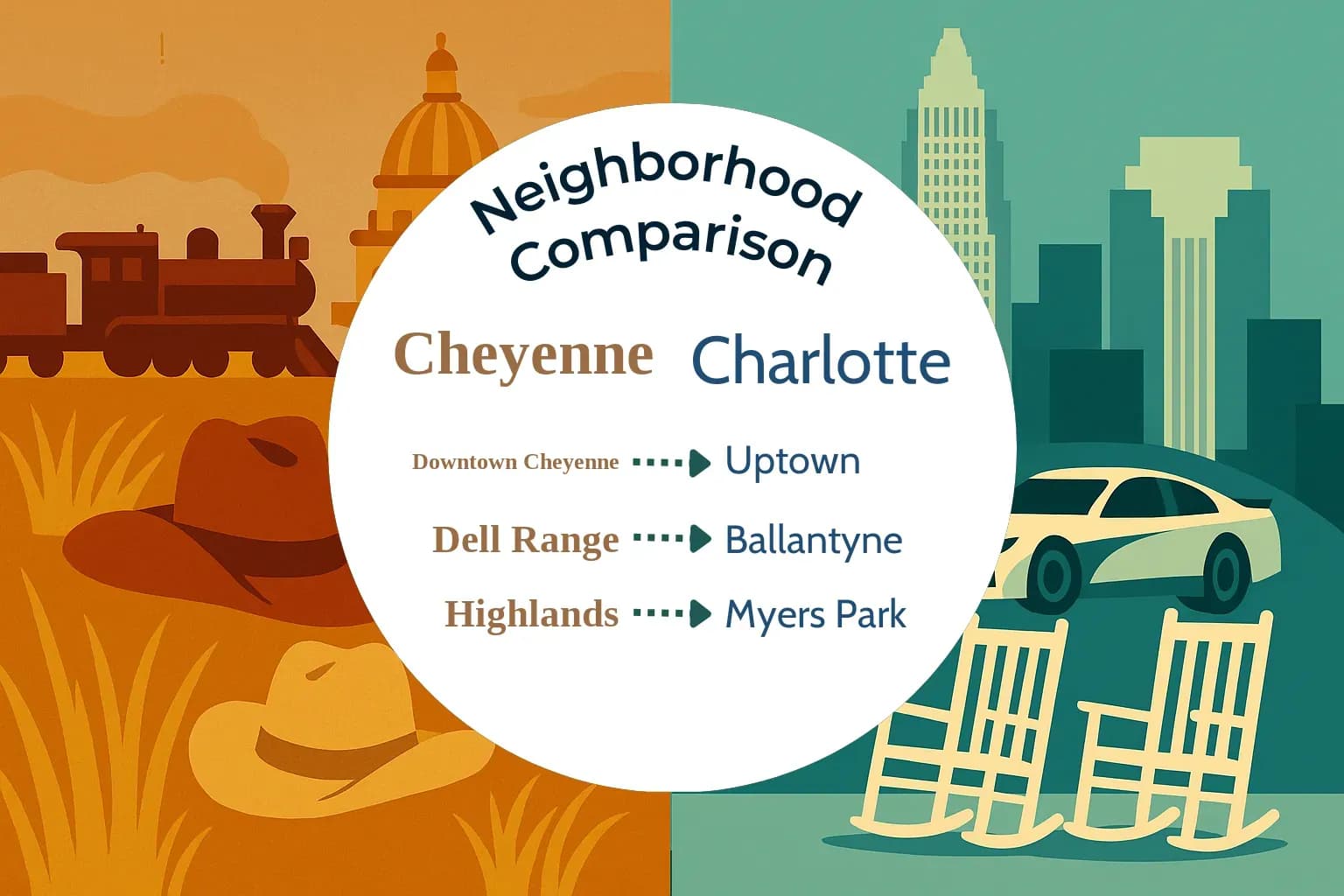 Cheyenne vs Charlotte Neighborhood Comparison