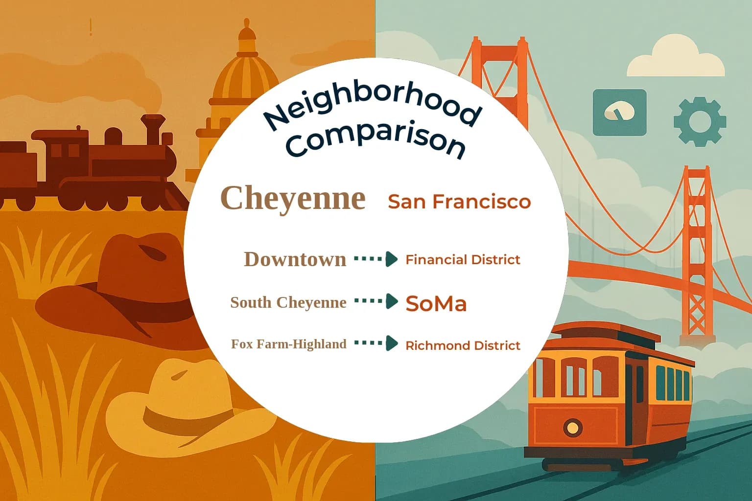 Cheyenne vs San Francisco Neighborhood Comparison