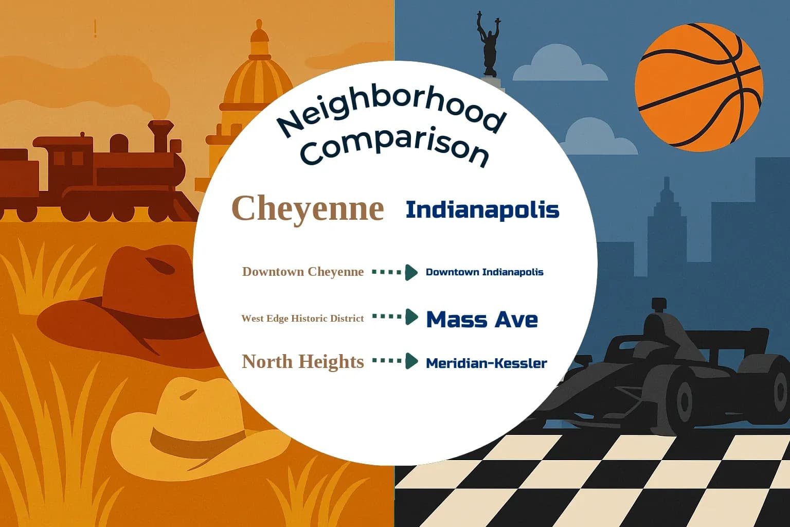 Cheyenne vs Indianapolis Neighborhood Comparison