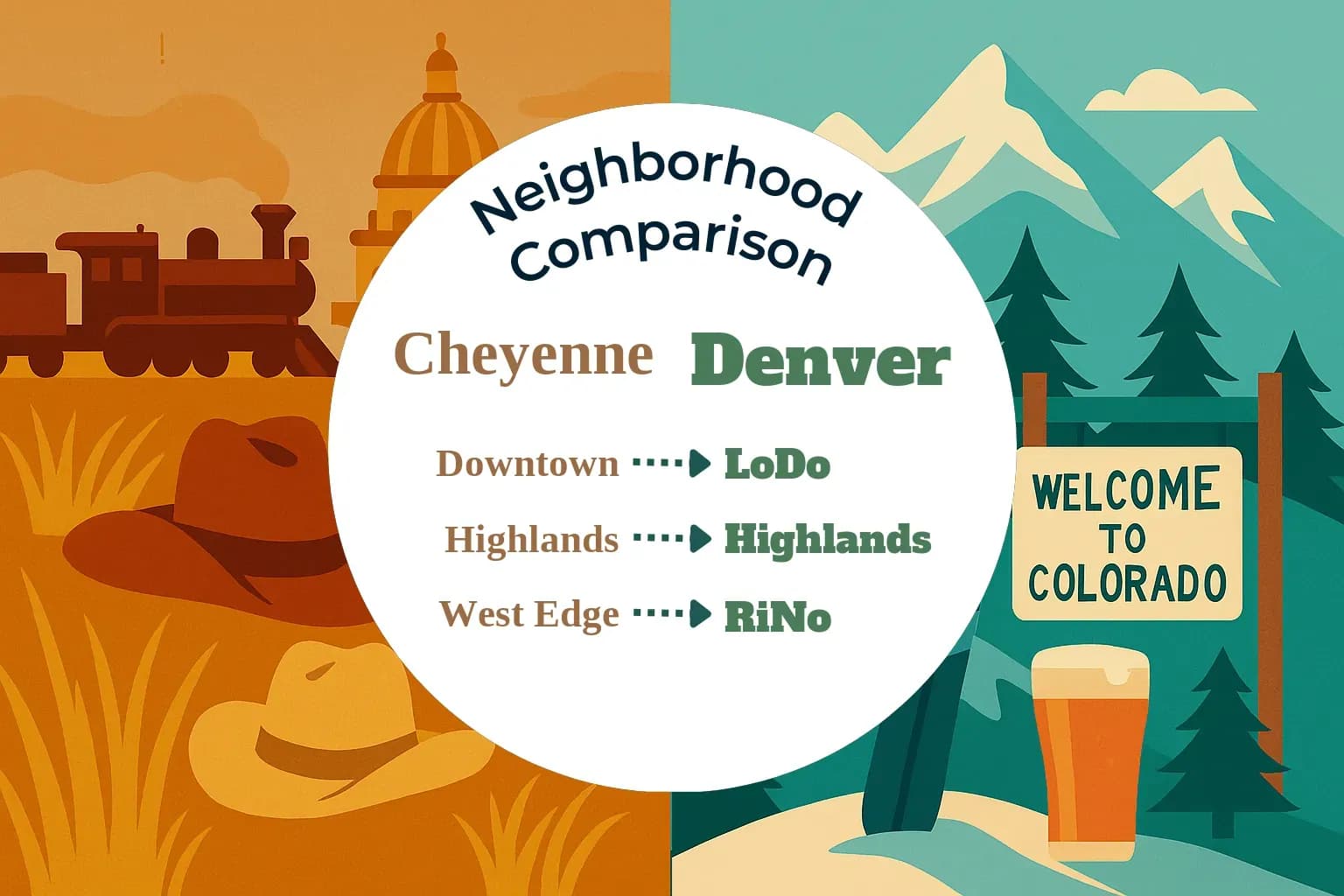 Cheyenne vs Denver Neighborhood Comparison