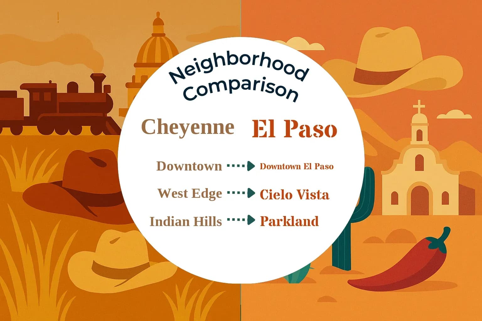 Cheyenne vs El Paso Neighborhood Comparison