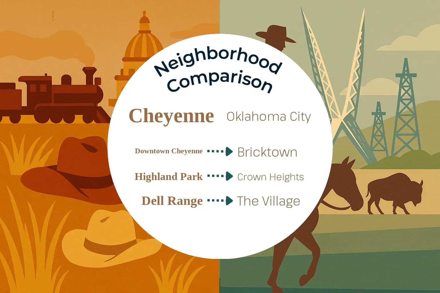 Cheyenne vs Oklahoma City Neighborhood Comparison