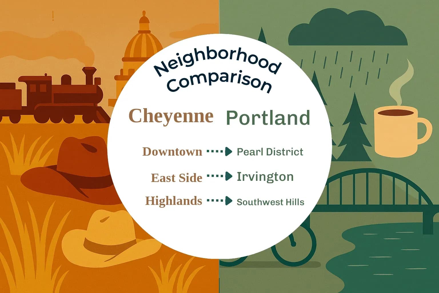 Cheyenne vs Portland Neighborhood Comparison
