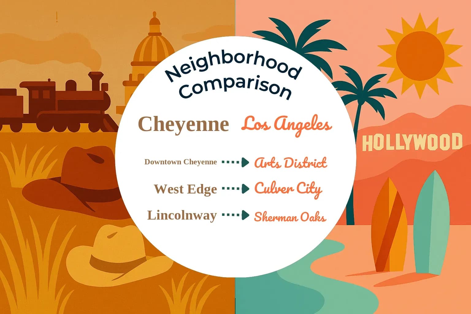 Cheyenne vs Los Angeles Neighborhood Comparison