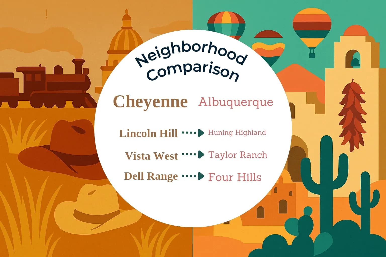 Cheyenne vs Albuquerque Neighborhood Comparison