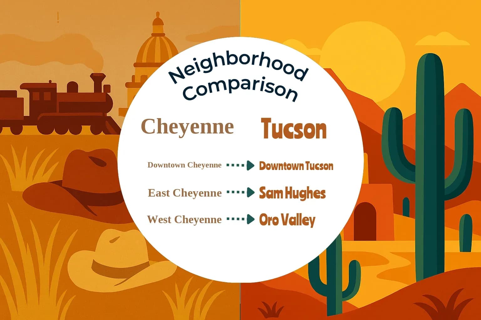 Cheyenne vs Tucson Neighborhood Comparison