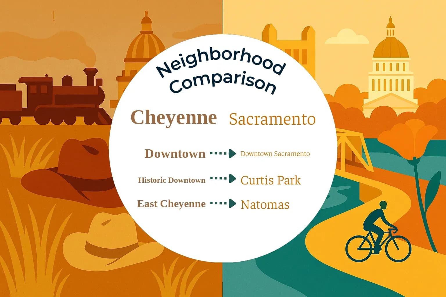 Cheyenne vs Sacramento Neighborhood Comparison