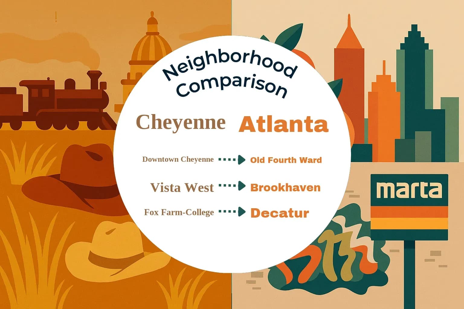 Cheyenne vs Atlanta Neighborhood Comparison