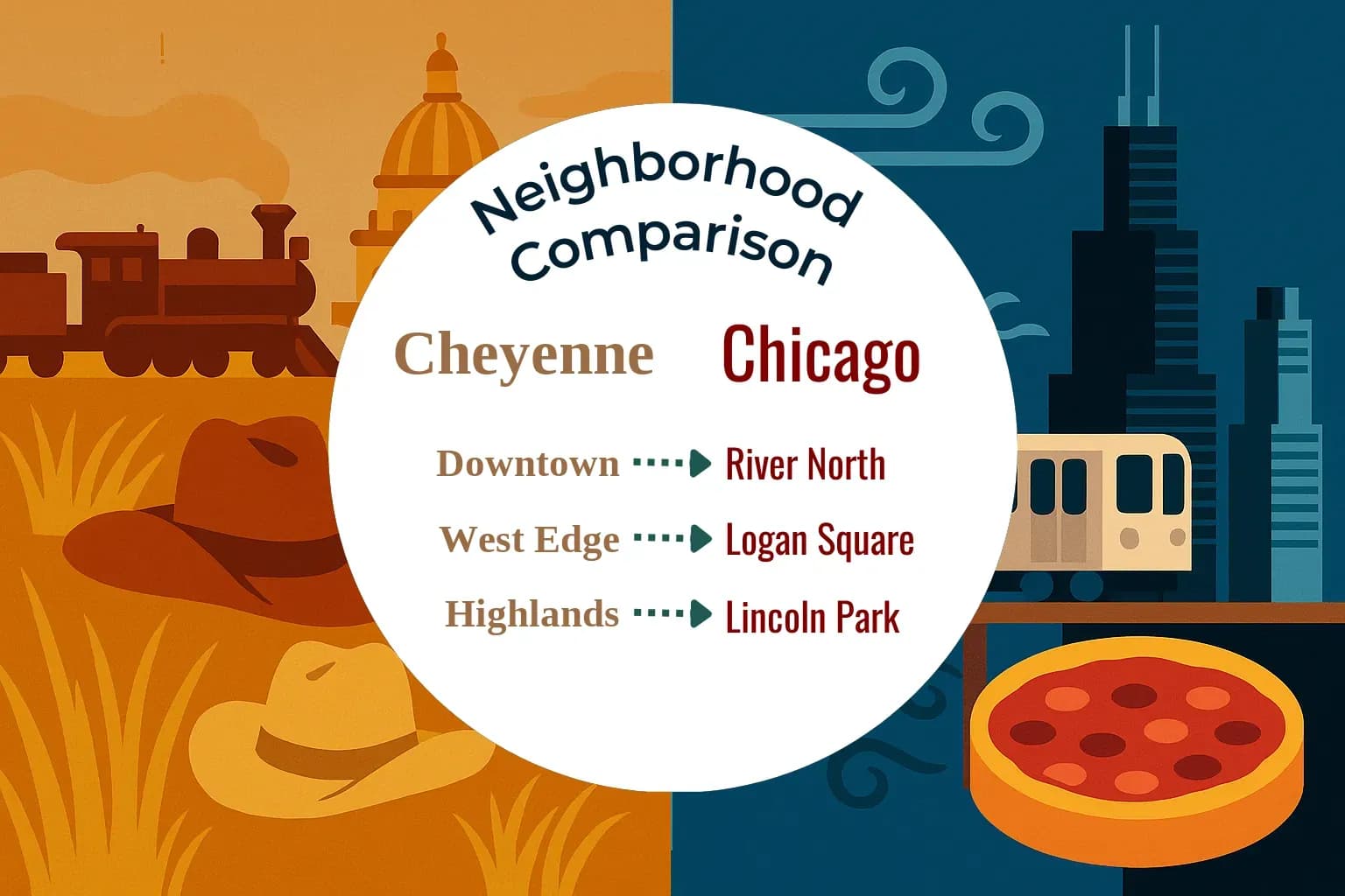 Cheyenne vs Chicago Neighborhood Comparison