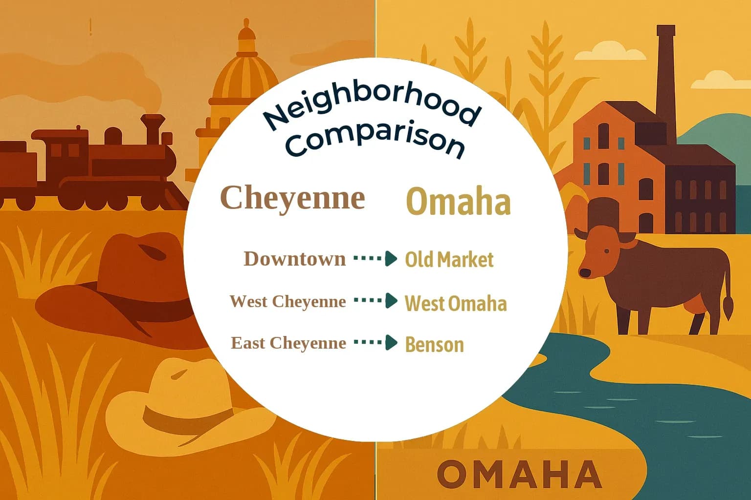 Cheyenne vs Omaha Neighborhood Comparison