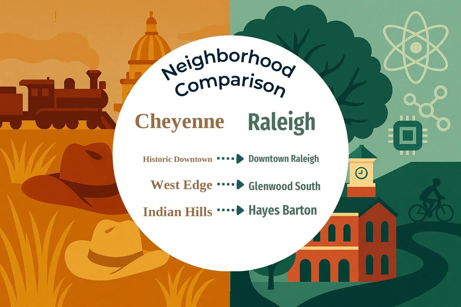 Cheyenne vs Raleigh Neighborhood Comparison
