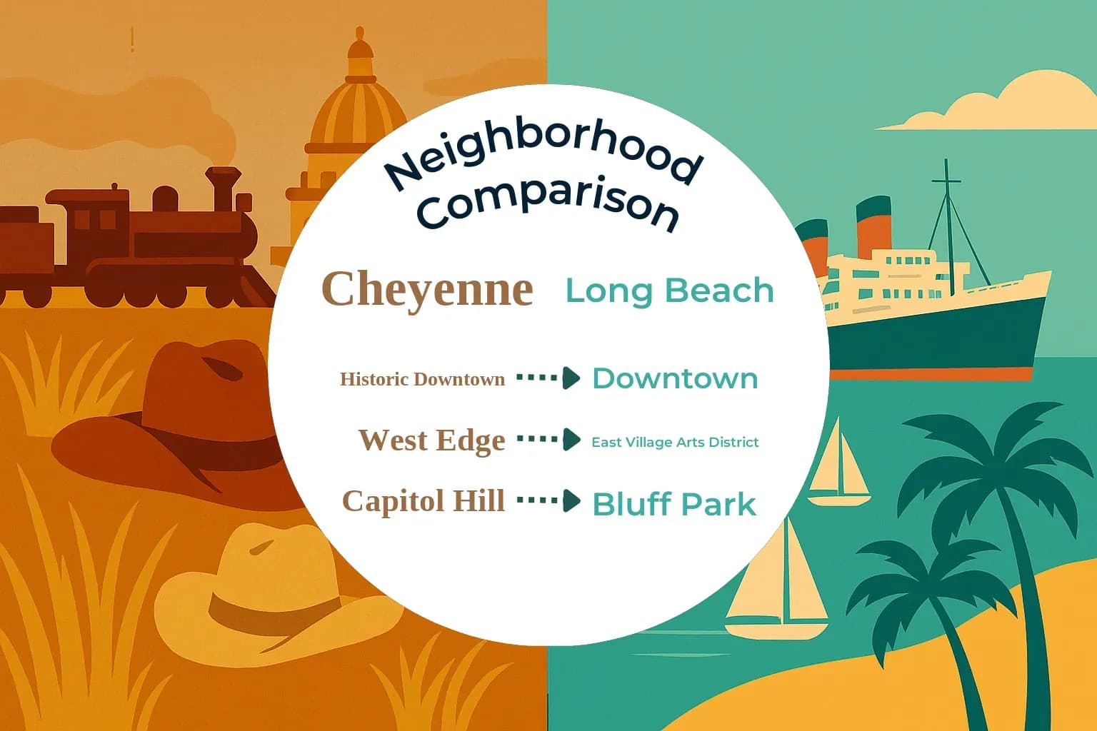 Cheyenne vs Long Beach Neighborhood Comparison
