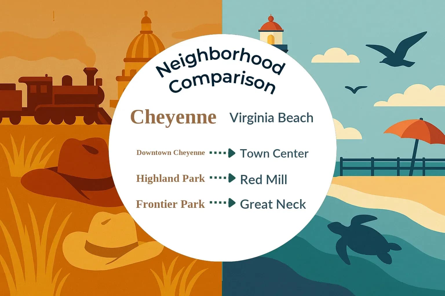 Cheyenne vs Virginia Beach Neighborhood Comparison