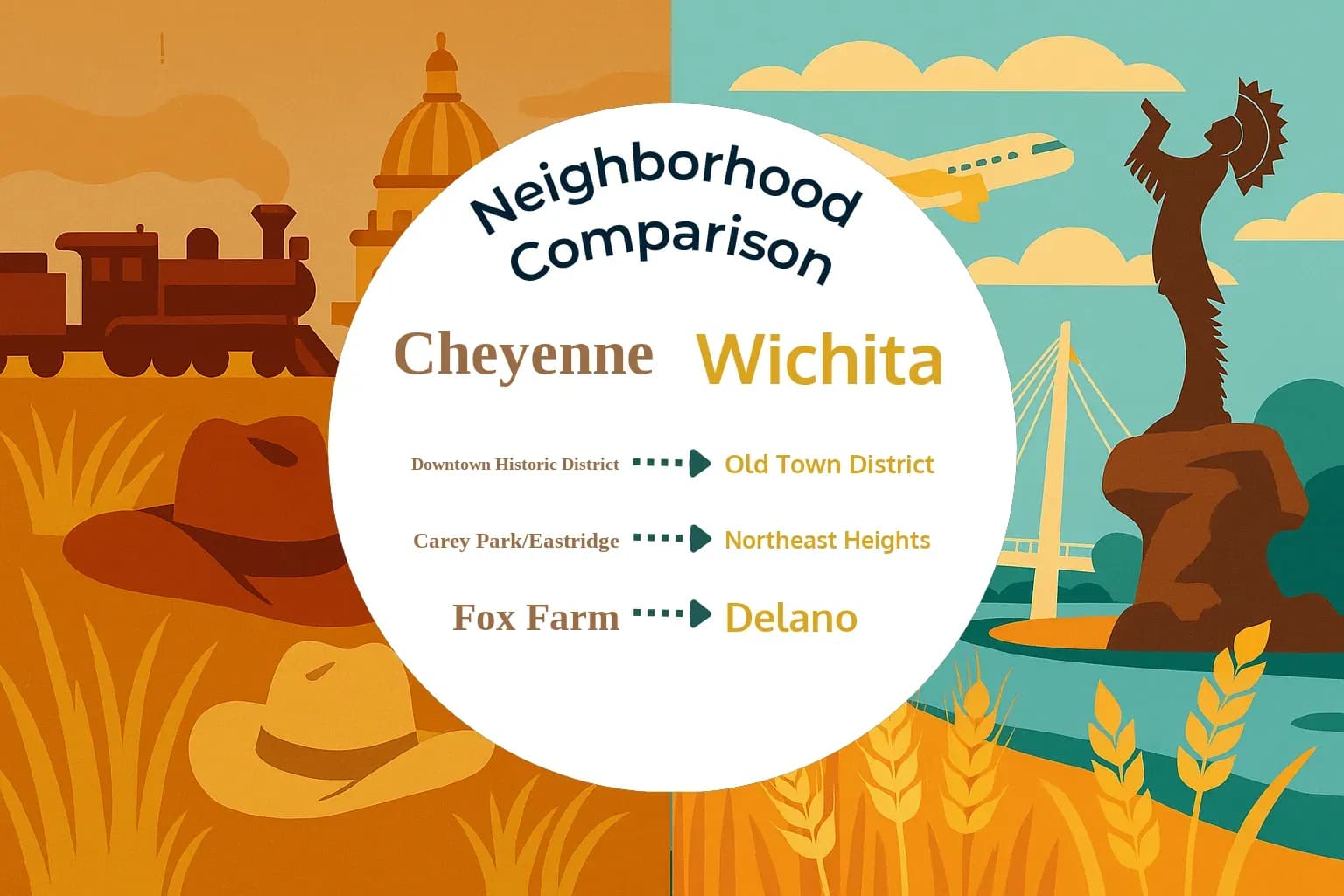 Cheyenne vs Wichita Neighborhood Comparison