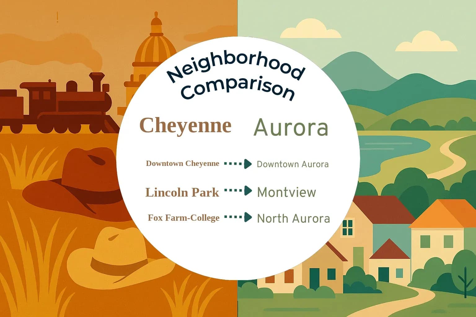 Cheyenne vs Aurora Neighborhood Comparison