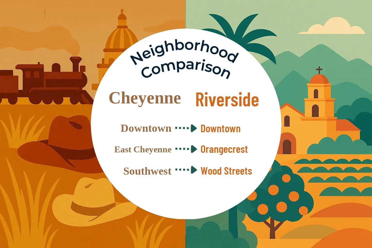 Cheyenne vs Riverside Neighborhood Comparison