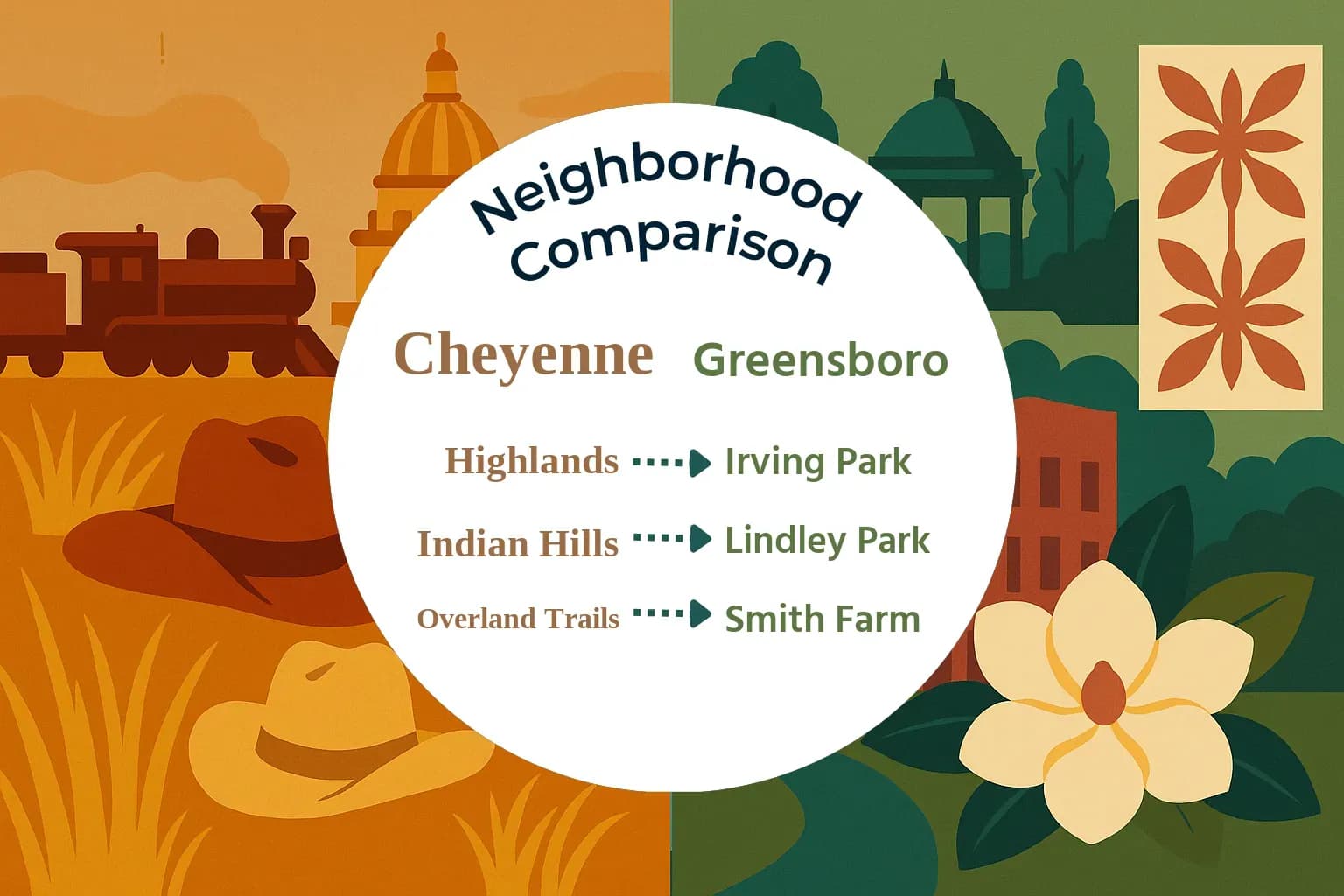 Cheyenne vs Greensboro Neighborhood Comparison