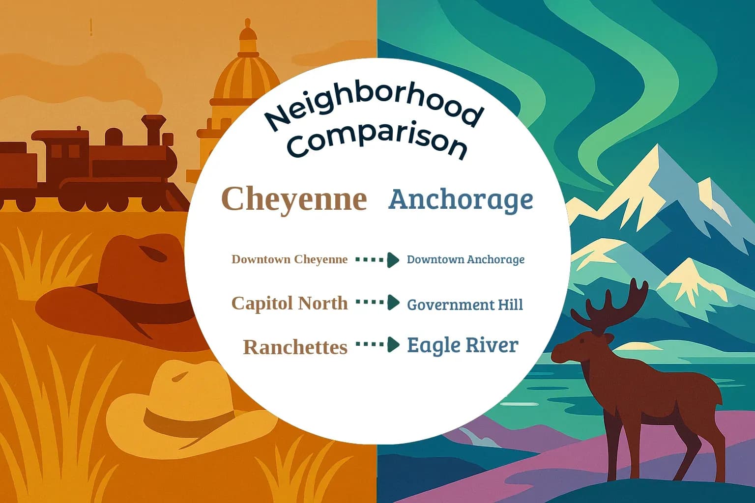 Cheyenne vs Anchorage Neighborhood Comparison