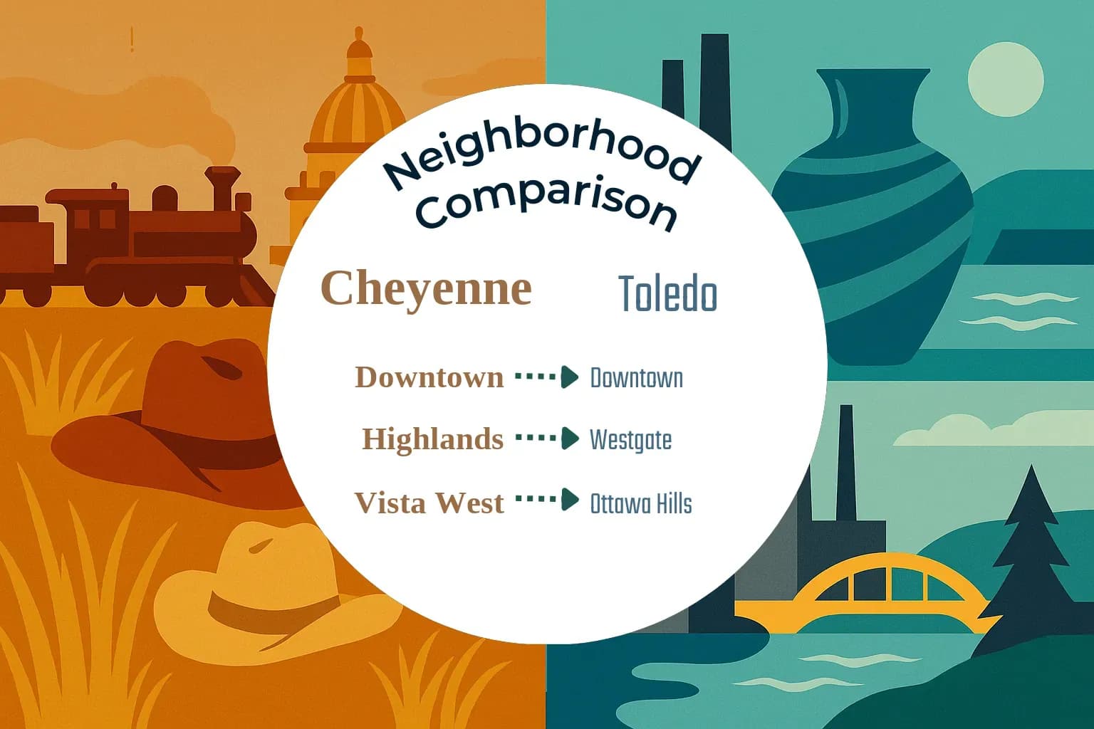 Cheyenne vs Toledo Neighborhood Comparison