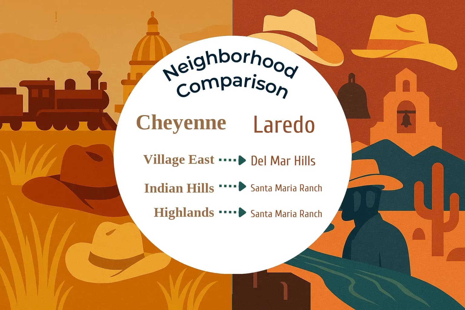 Cheyenne vs Laredo Neighborhood Comparison