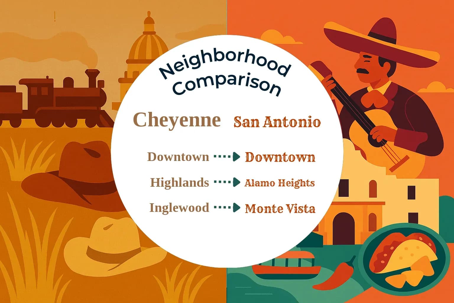 Cheyenne vs San Antonio Neighborhood Comparison