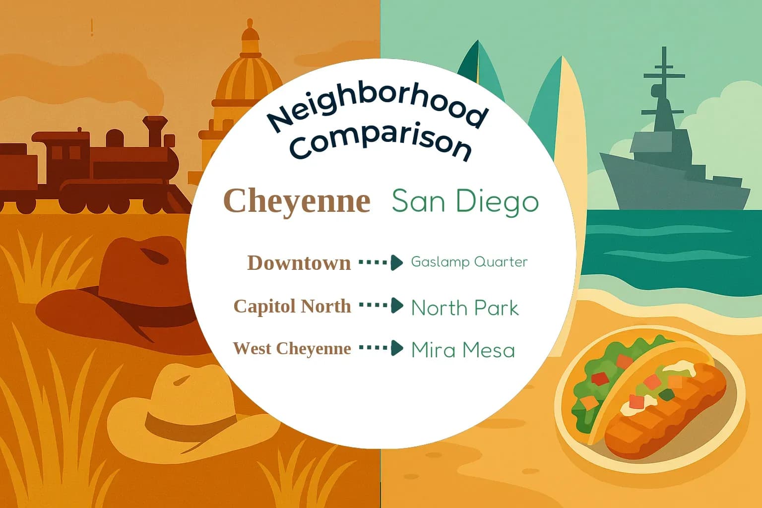 Cheyenne vs San Diego Neighborhood Comparison