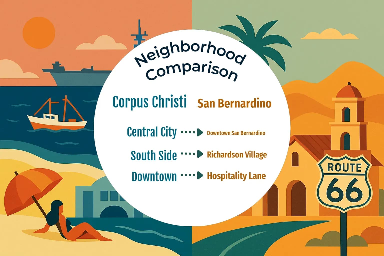 Corpus Christi vs San Bernardino Neighborhood Comparison