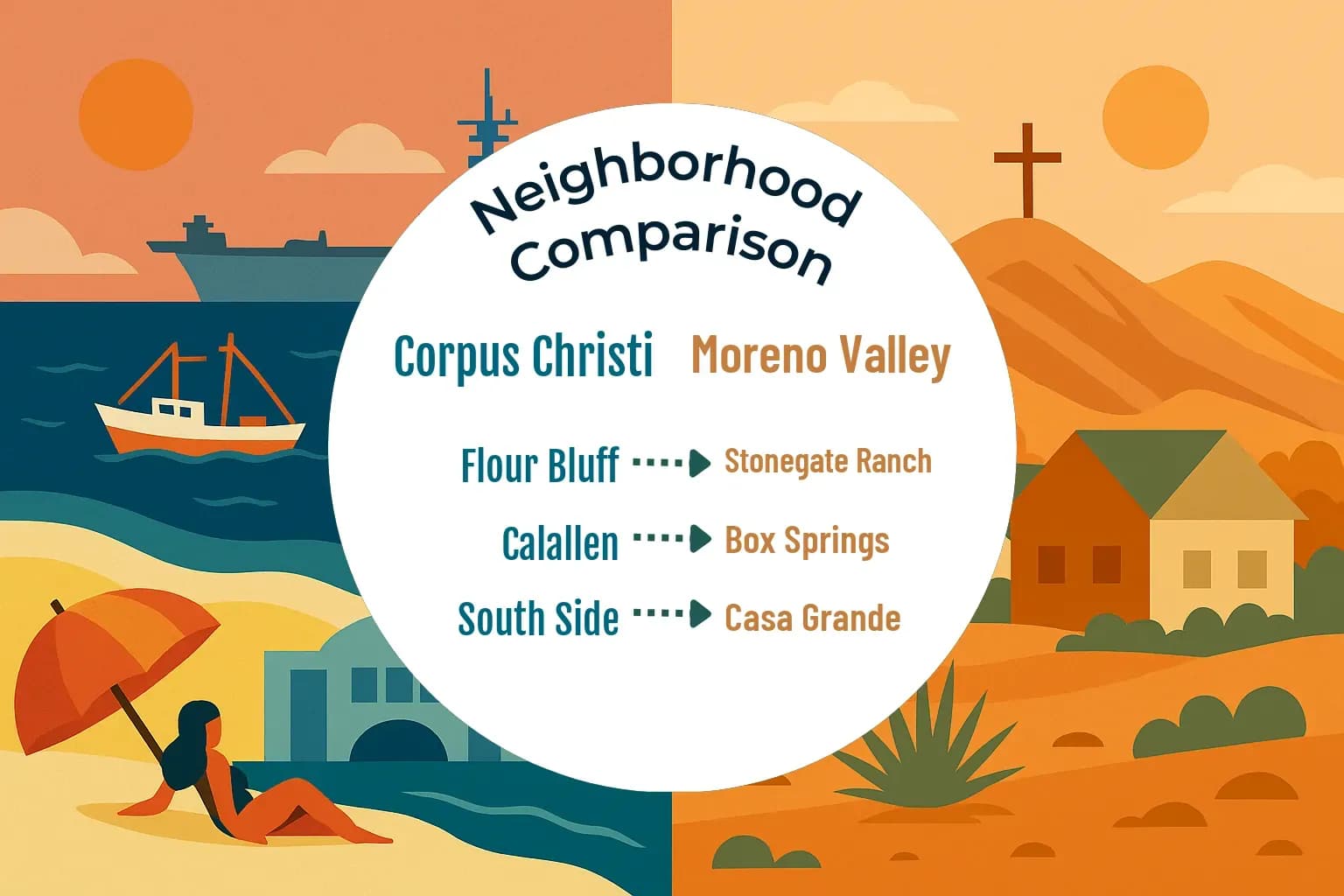 Corpus Christi vs Moreno Valley Neighborhood Comparison