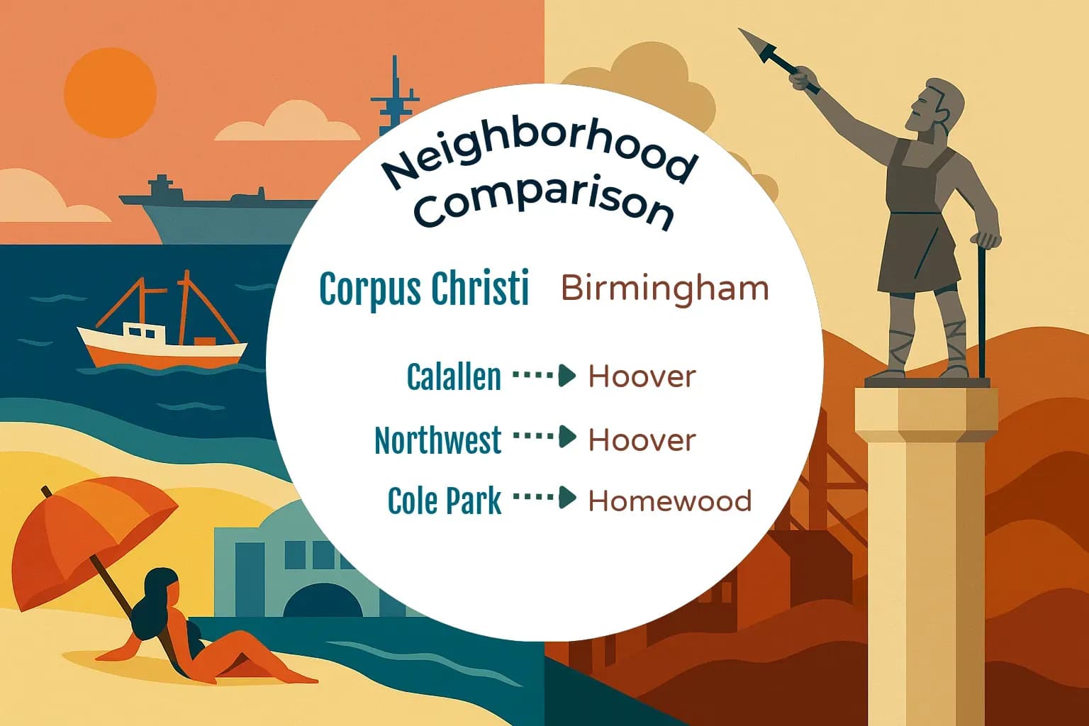 Corpus Christi vs Birmingham Neighborhood Comparison