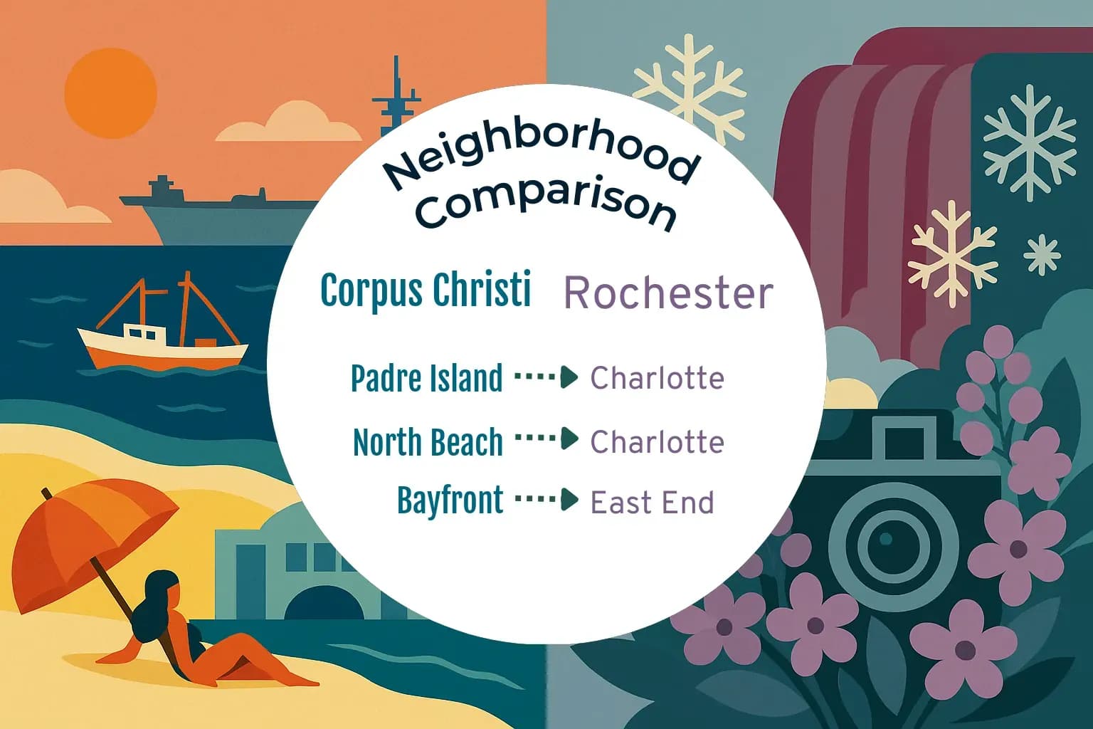 Corpus Christi vs Rochester Neighborhood Comparison
