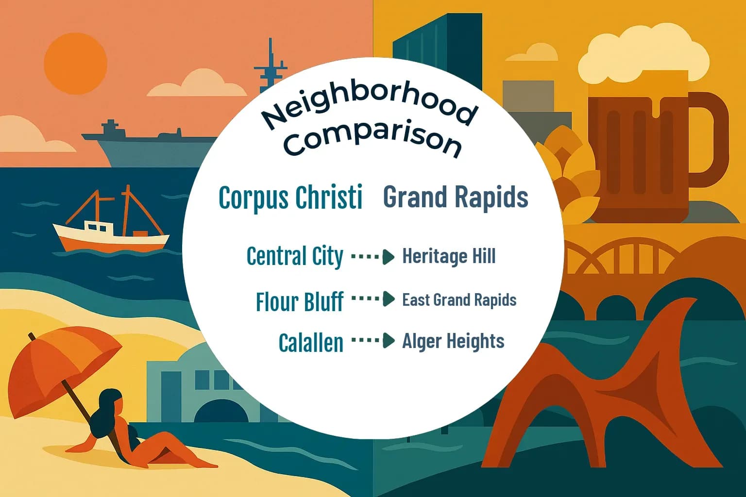 Corpus Christi vs Grand Rapids Neighborhood Comparison