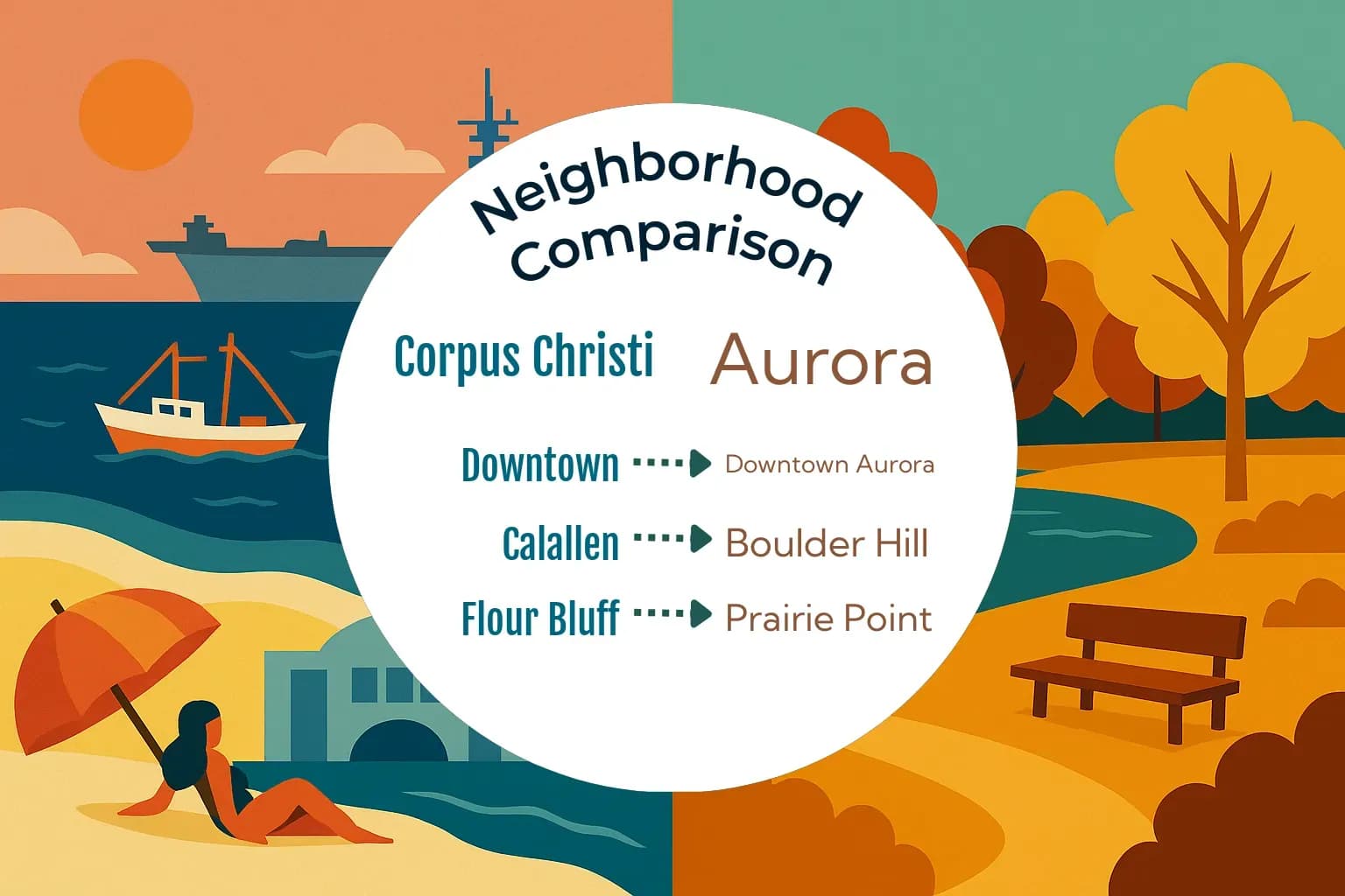 Corpus Christi vs Aurora Neighborhood Comparison