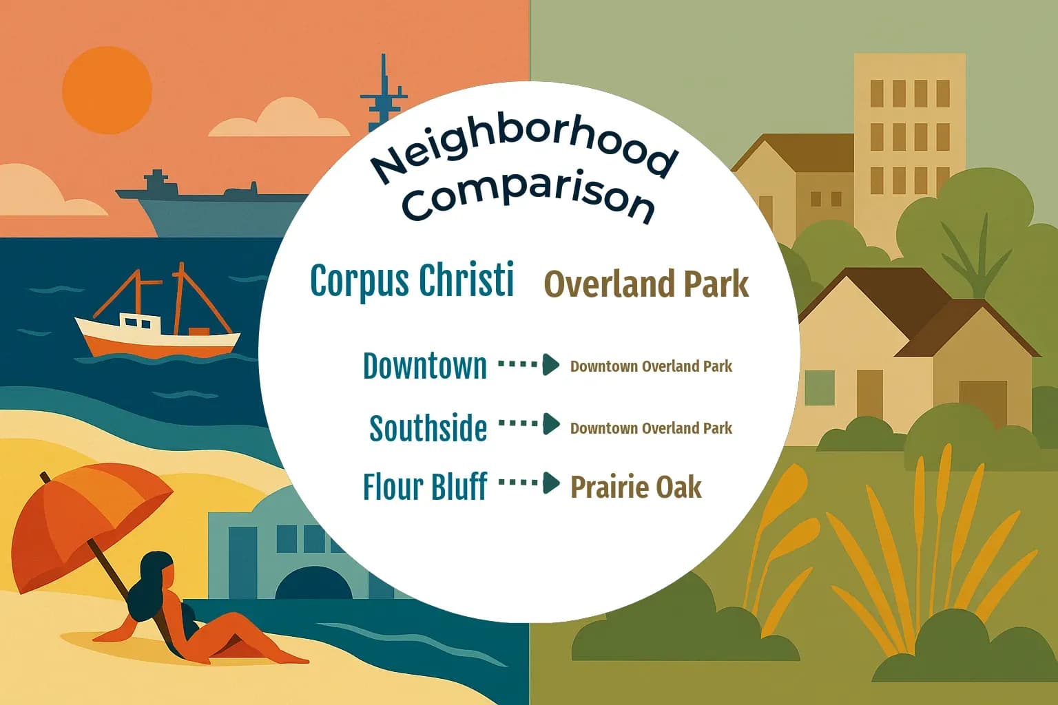 Corpus Christi vs Overland Park Neighborhood Comparison