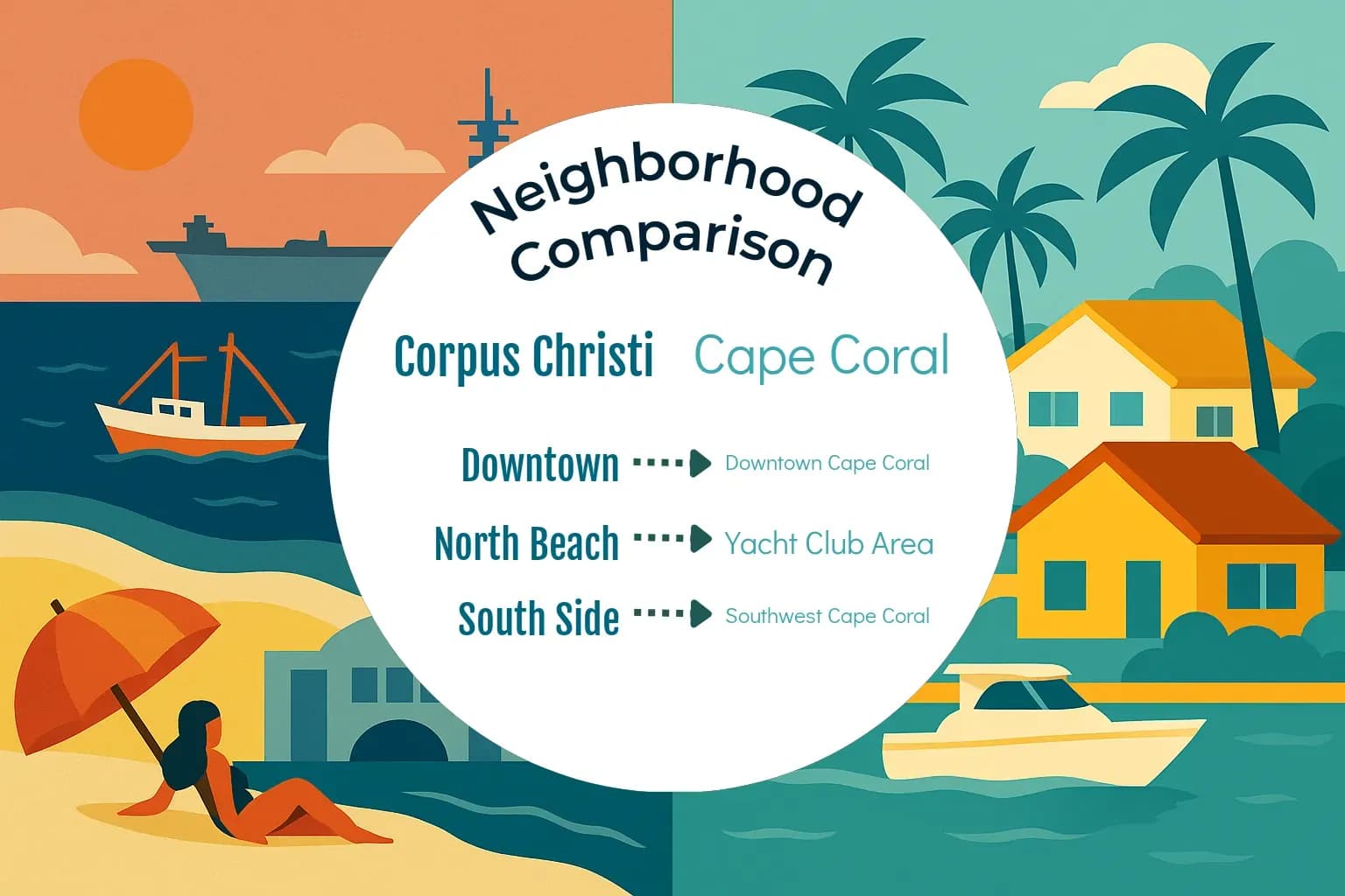 Corpus Christi vs Cape Coral Neighborhood Comparison