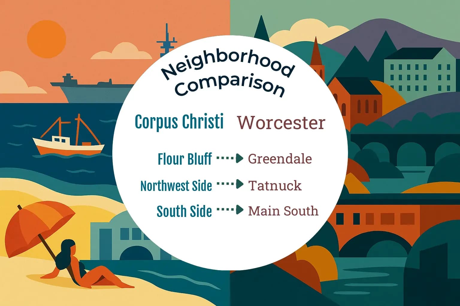 Corpus Christi vs Worcester Neighborhood Comparison