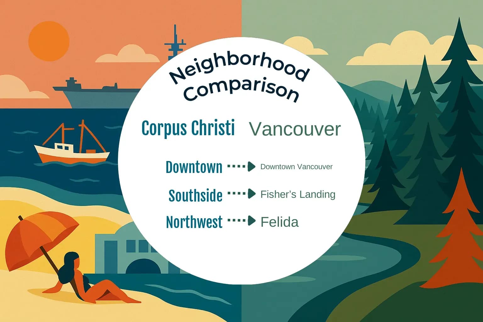 Corpus Christi vs Vancouver Neighborhood Comparison