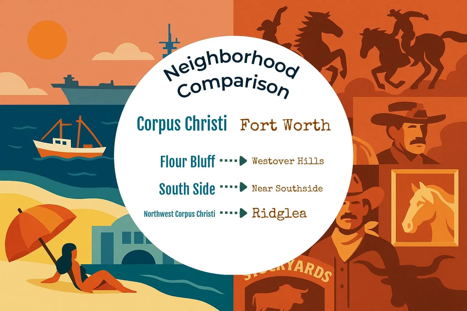 Corpus Christi vs Fort Worth Neighborhood Comparison