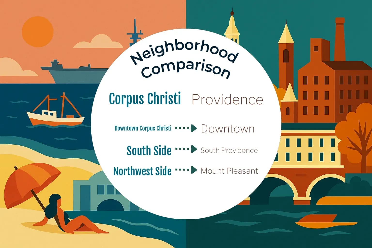 Corpus Christi vs Providence Neighborhood Comparison
