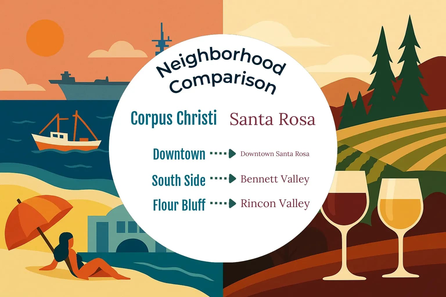Corpus Christi vs Santa Rosa Neighborhood Comparison
