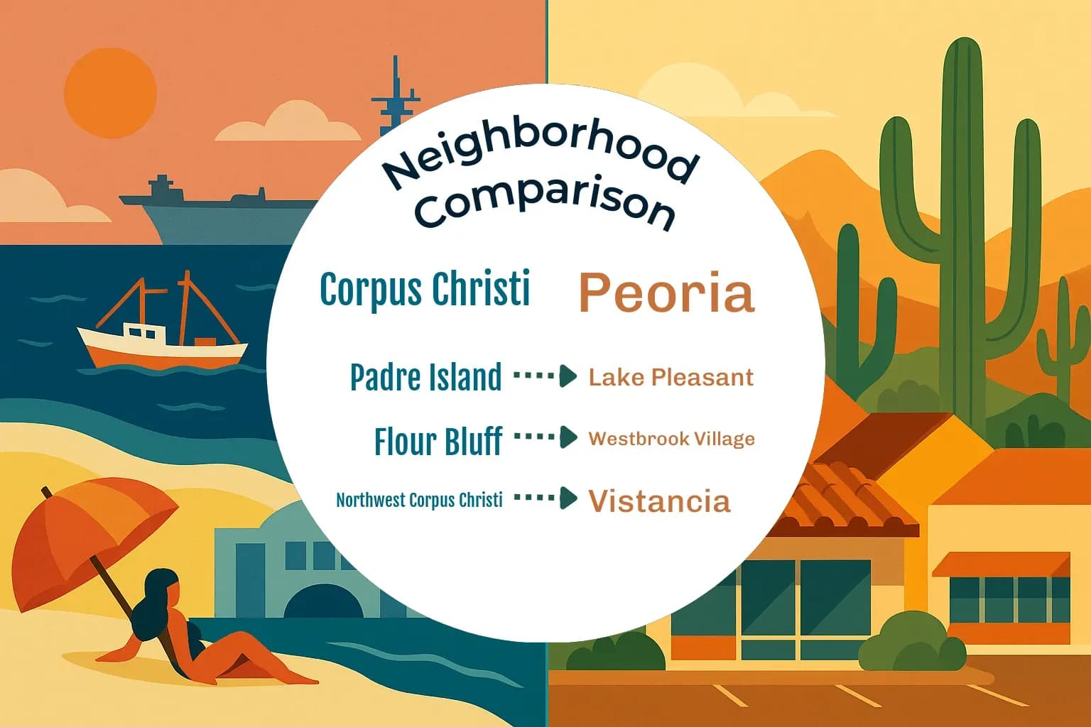 Corpus Christi vs Peoria Neighborhood Comparison
