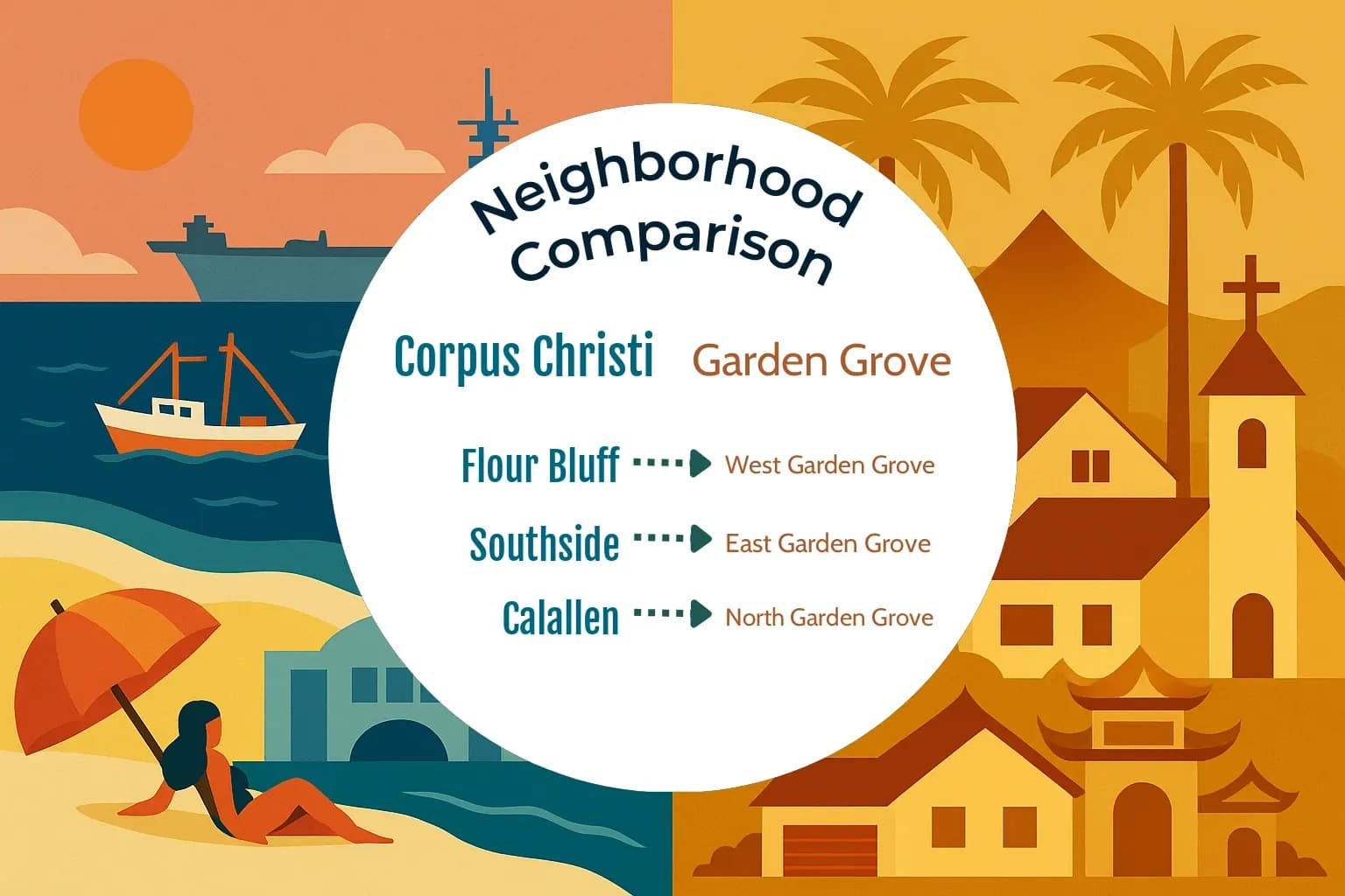 Corpus Christi vs Garden Grove Neighborhood Comparison