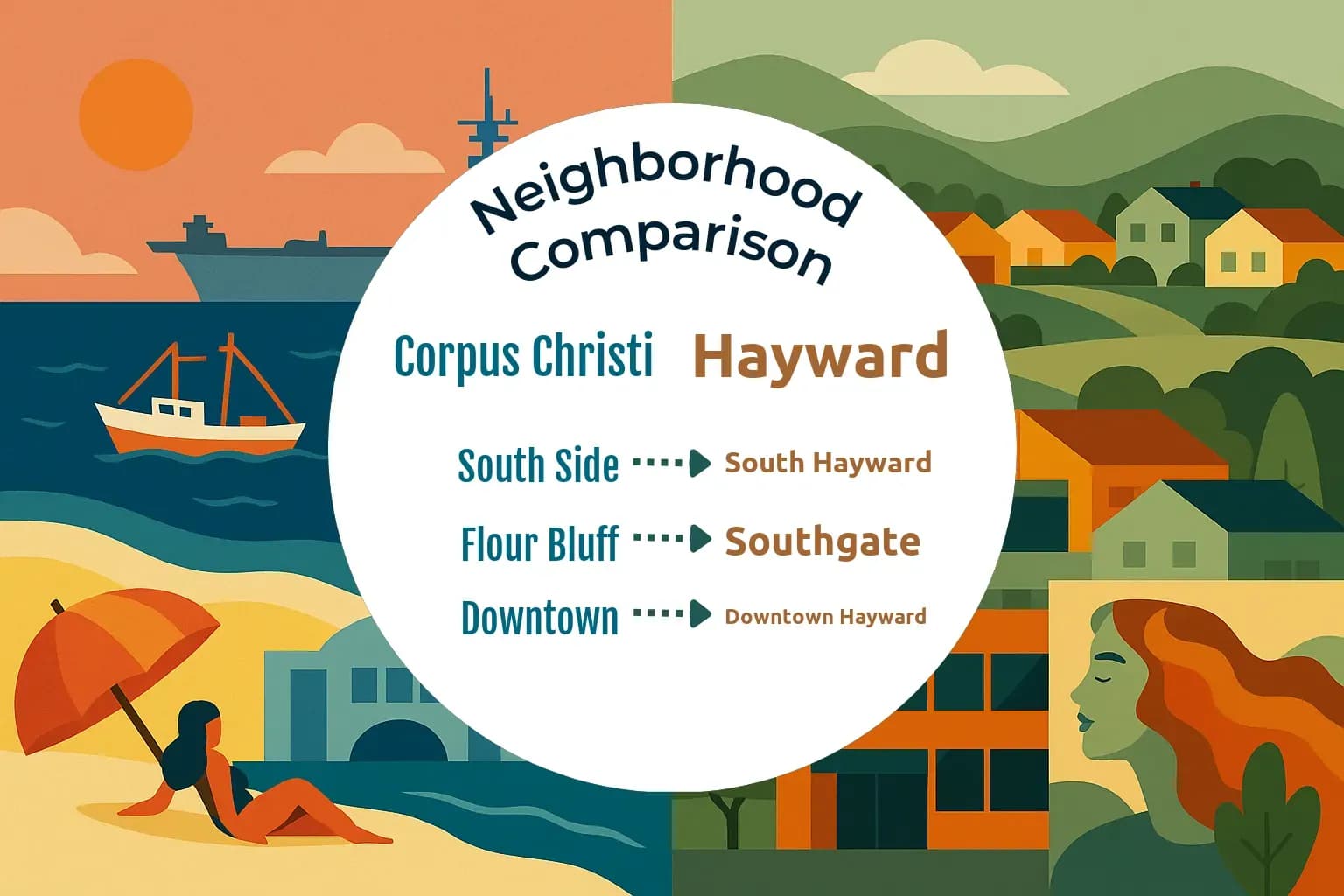 Corpus Christi vs Hayward Neighborhood Comparison