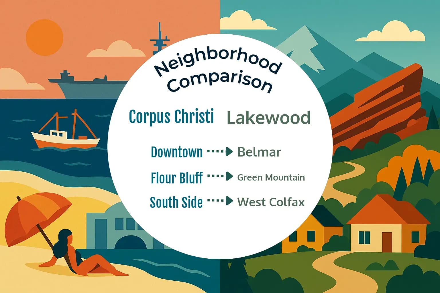 Corpus Christi vs Lakewood Neighborhood Comparison